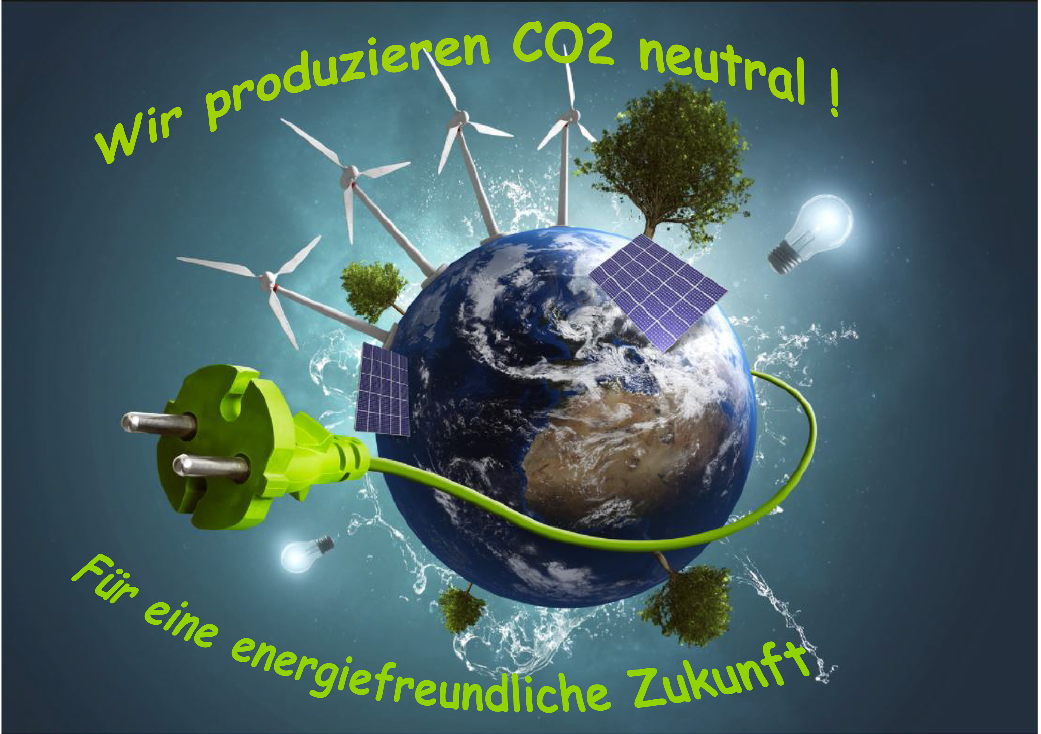 Wir Produzieren CO2 neutral, für eine Energiefreundliche Zukunft